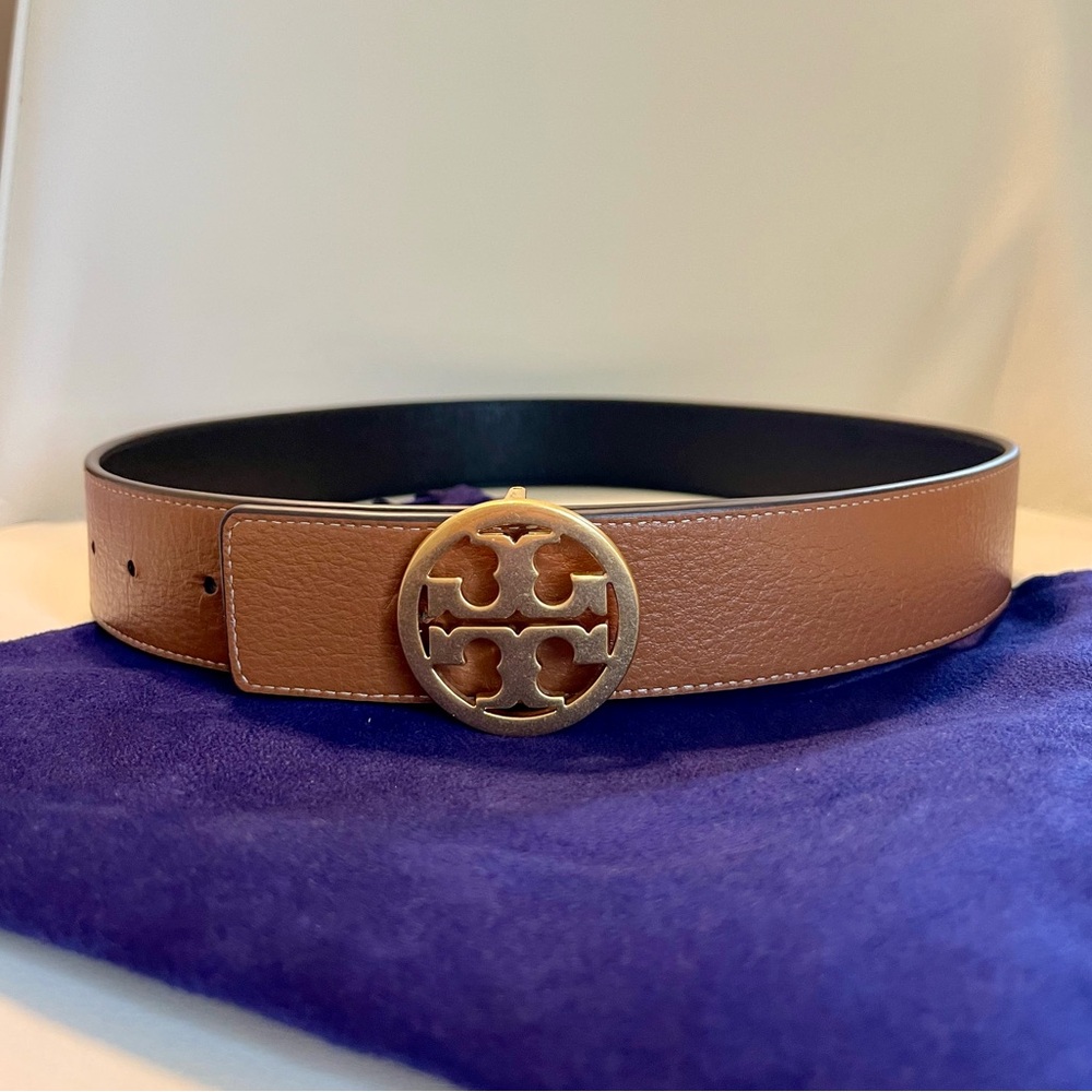 Tory Burch reversible logo belt